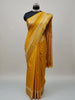 Mustard Yellow Banarasi Silk Saree with Delicate Zari Border