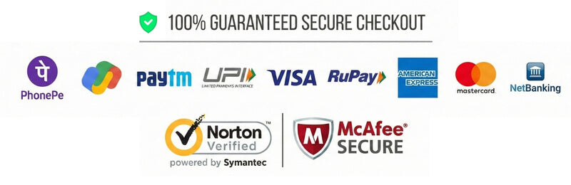100% Guaranteed Secure Checkout