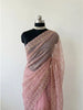 The Blush Pink Saree with Fine Embroidery Work